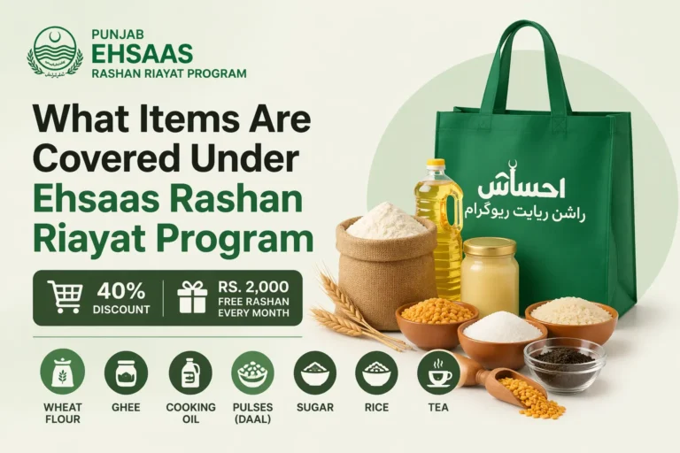 What items are covered in Ehsas Rashan Riayat